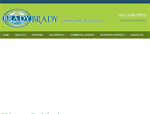 Tablet Screenshot of bradylandscape.com